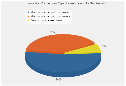 Type of main homes of Le Mesnil-Amelot